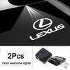 2Pcs LED Car Door Projector Logo High Definition Welcome Light For Lexus FSPORT LBX NX RX 350h 450h Plug-in Hybrid ES UX 300e XM6