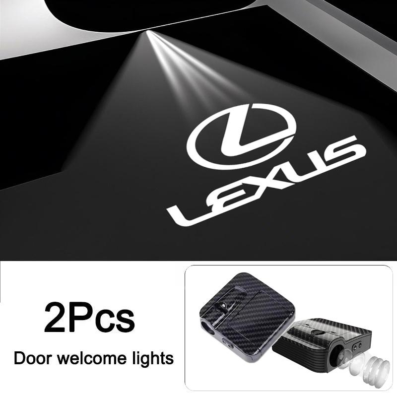 

2Pcs LED Car Door Projector Logo High Definition Welcome Light For Lexus FSPORT LBX NX RX 350h 450h Plug-in Hybrid ES UX 300e