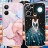 Cute Flower Cat Painted Case For Realme 10 / Realme 10 Pro / Realme 10 Pro+ Soft Silicone TPU Cover For Realme10 4G 10Pro Plus