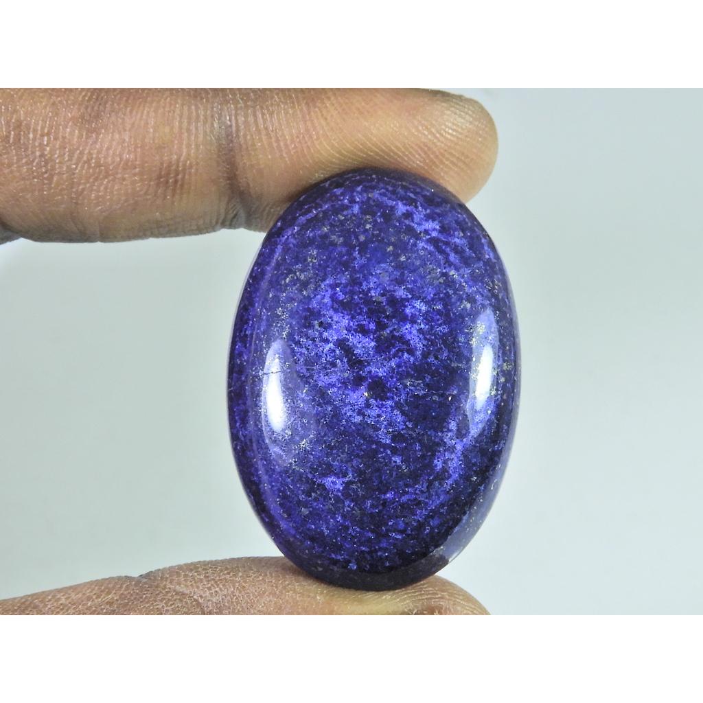 26X38X08MM Natural Blue Lapis Lazuli Oval Cabochon Loose Gemstone 76Cts. B-365