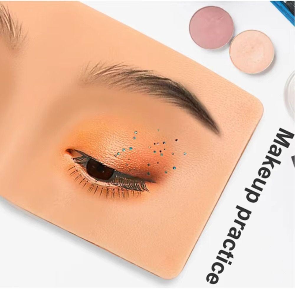 Pelle per Pratica Tatuaggio Sopracciglia Modello Realistico 3D Pad per Allenamento Eyeliner Viso Pratica Eyeliner