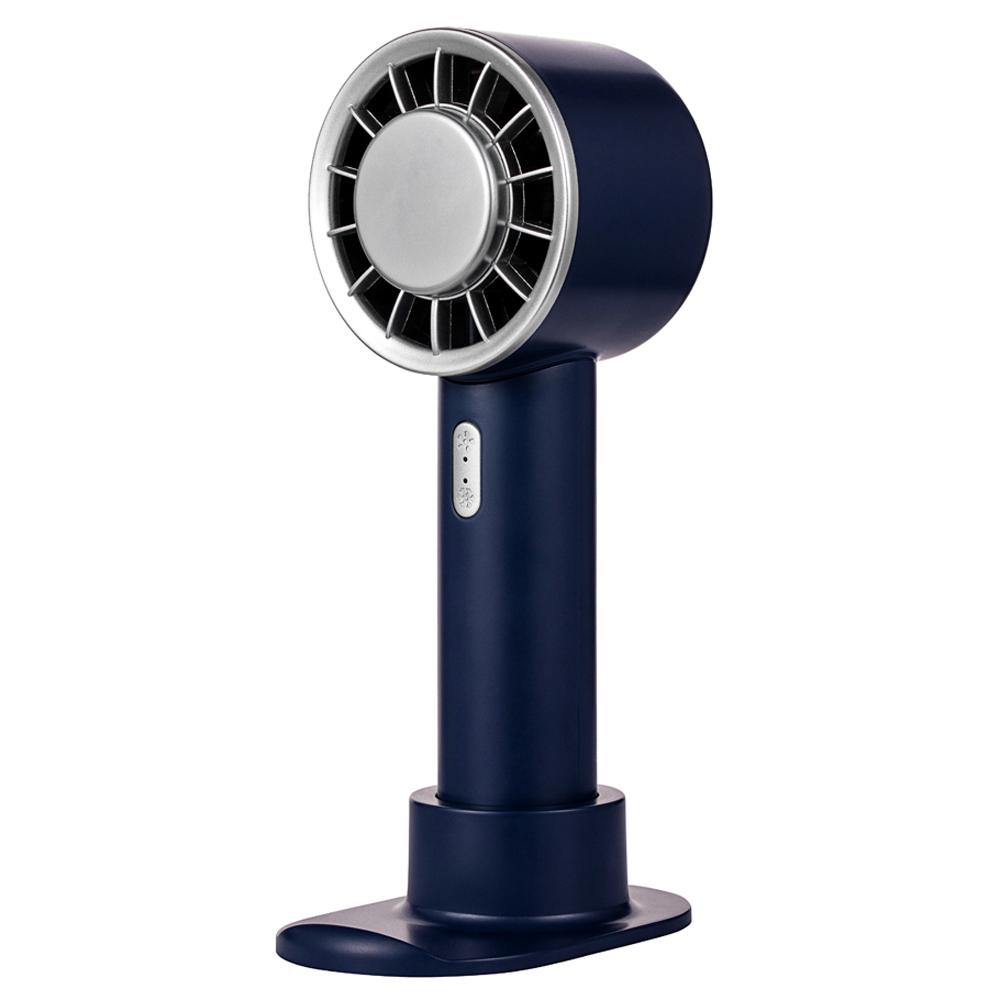 

WX-633 Desk Fan 3 Speeds Semiconductor Cold Compress Summer Handheld Fan Navy Blue