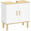 Under-Sink Cabinet, Bathroom Cabinet with 2 Doors and Adjustable Shelf, 60 X 30 X 61 Cm, White