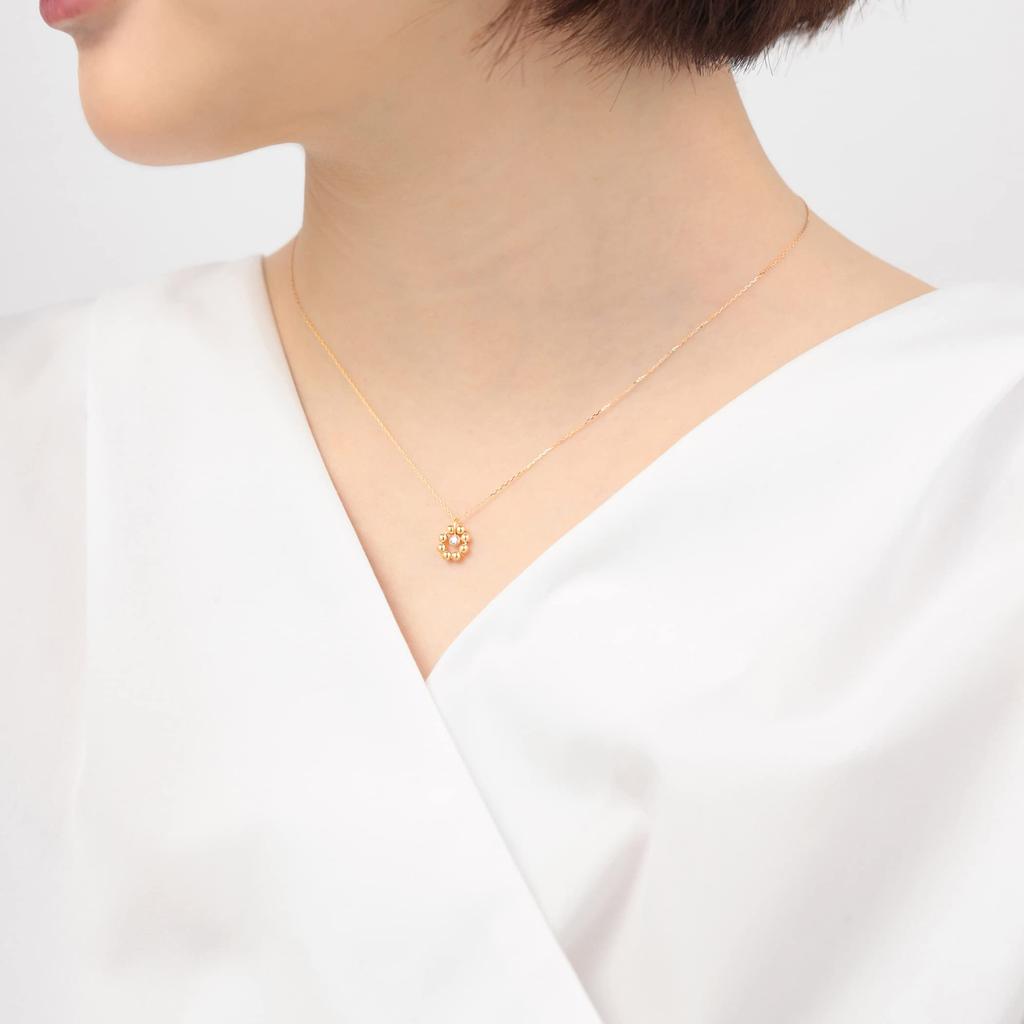 Bloom Official [WEB Exclusive] Women's Necklace, 10K Yellow Gold with Diamonds, 0442-0610-0020-0000