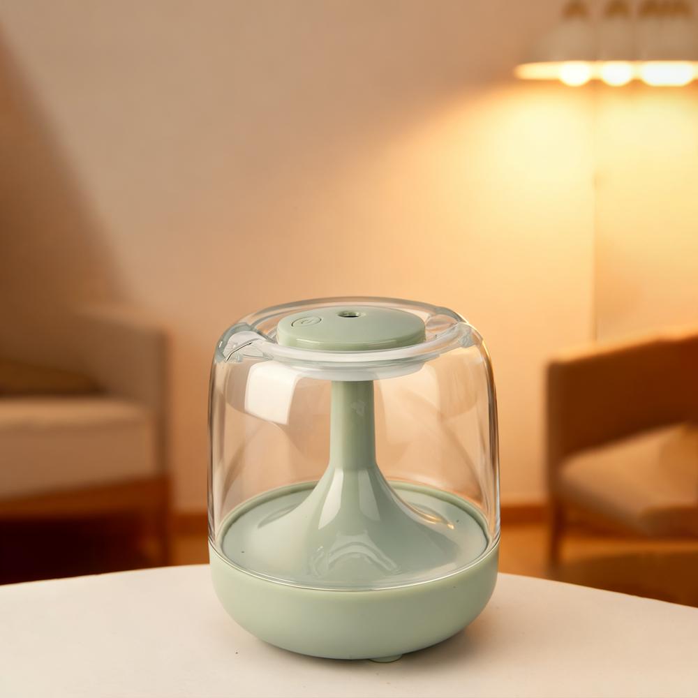 

Мини-увлажнитель Маленький бытовой большой распылитель аромамашина для спальни Высокообъемный USB увлажнитель воздуха светло-зеленый