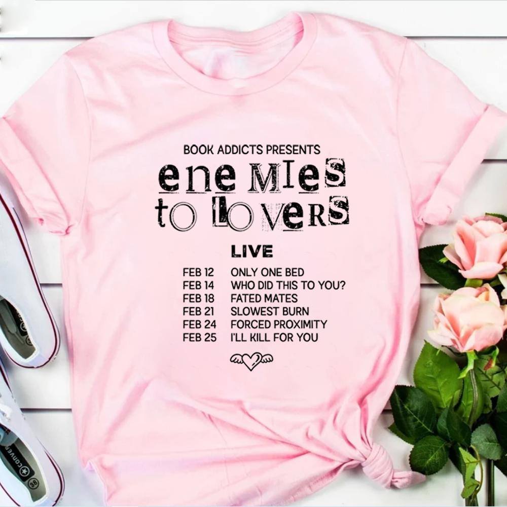 

Футболка Враги к Любовникам Футболка Книжные Тропы Книжная Морально Серый RoUnisextasy Футболки Трендовые Ретро С Короткими Рукавами Топы Подарок Книголюбу 3XL