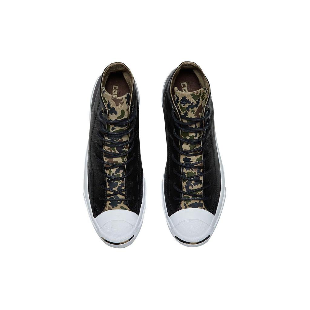 Converse Jack Purcell Comfortable Fashion High-Top Canvas Shoes Unisex Sneakers Black 160212C