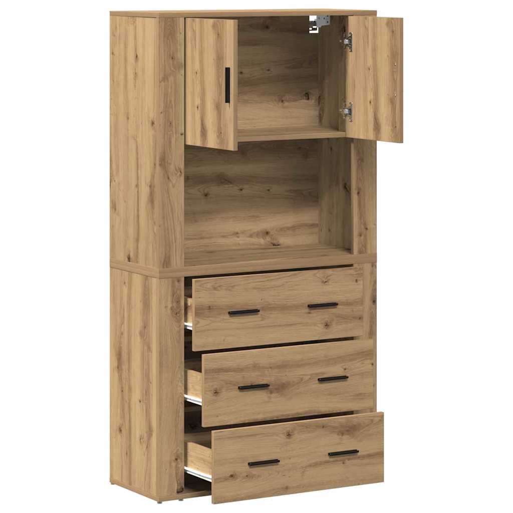 Highboard Artisan Oak 80 x 33 x 150 cm Particleboard