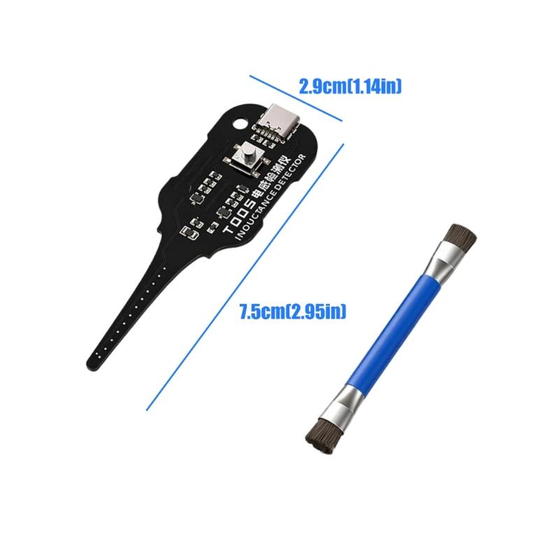 High Accuracy Handheld Motherboard Inductance Tester For Computer PC And Phone Repair With Mini Cleaning Tool Brush