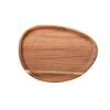 WOOD Dishes Snack Fruit Dessert Serving Tray Wooden Dinner Plate Dessert