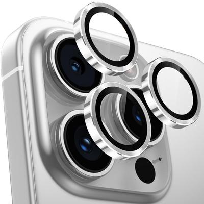 Kryt objektivu pro iPhone 16 Pro Max Ochrana fotoaparátu Tvrzené sklo 9H z hliníkové slitiny iPhone 16 Pro Max Fólie fotoaparátu odolná proti nárazům a nadměrnému vystavení