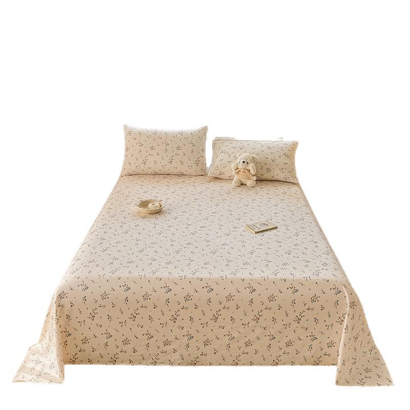 Class A Double Layer Gauze Bedding: Single Cotton Bed Sheet & Duvet Cover Set for Dorm Rooms