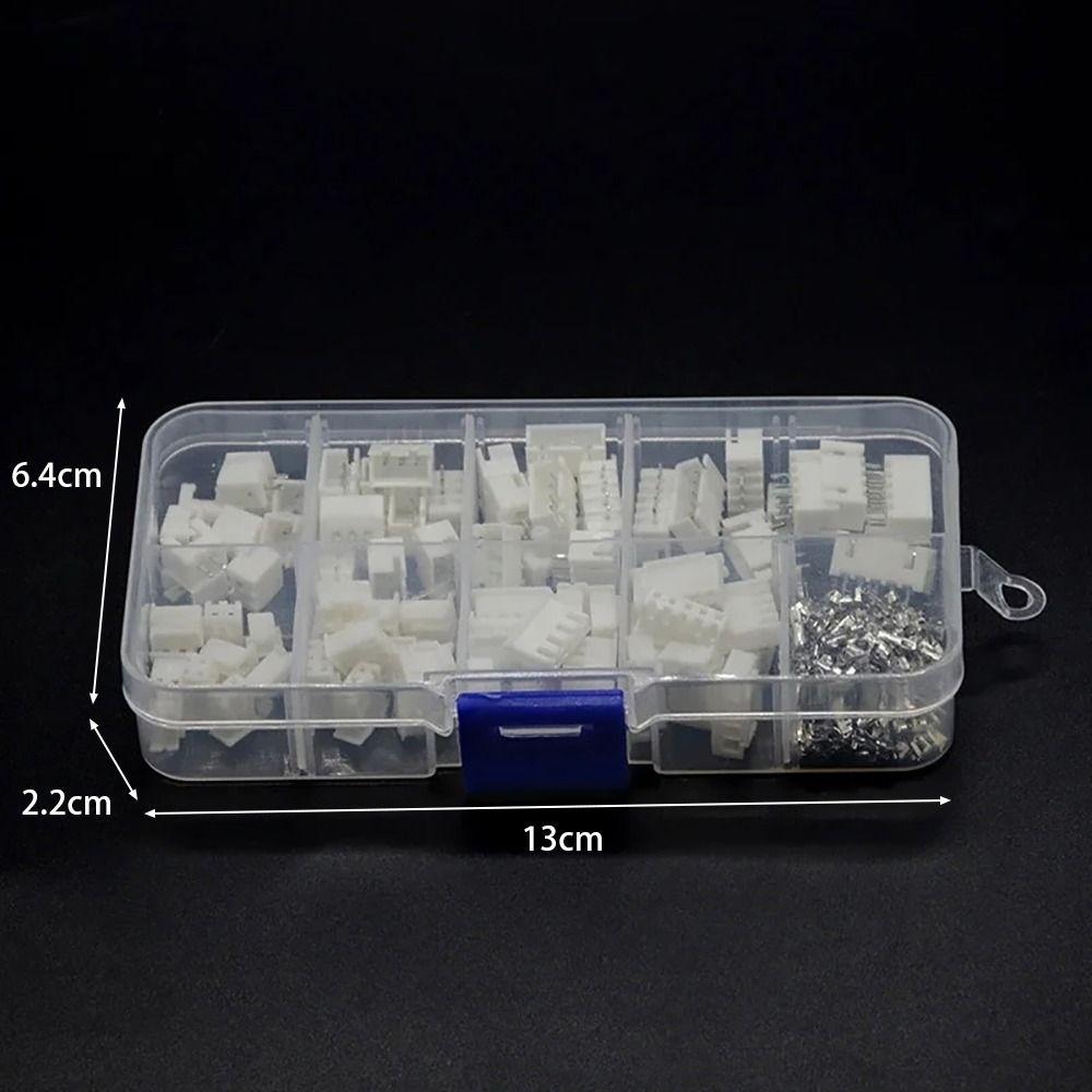 230Pcs Male And Female Pin Connector 2p 3p 4p 5pin Terminal Connector Kit 2.54mm Pitch Terminal