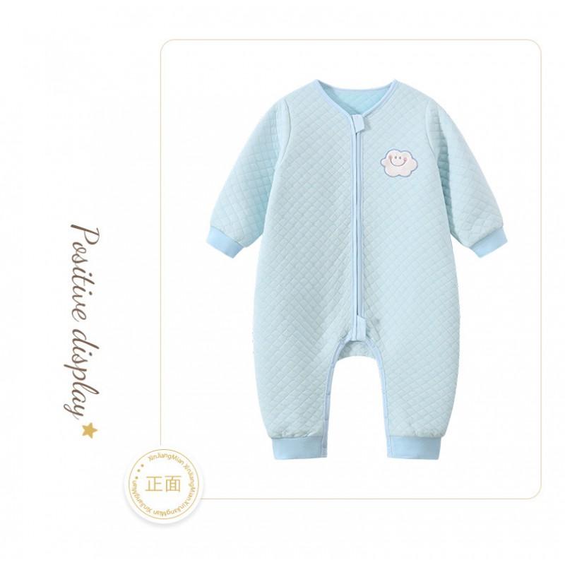 Baby Sleep Sack With Dual Zippers Split Legs Cotton Warm Anti-Kick Design Newborns Toddlers A-Grade Safety