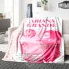 Ariana Grande'S Artwork Blanket Soft Throw Blanket For Home Bedroom Bed Sofa Travel Office Solid Christmas Blanket