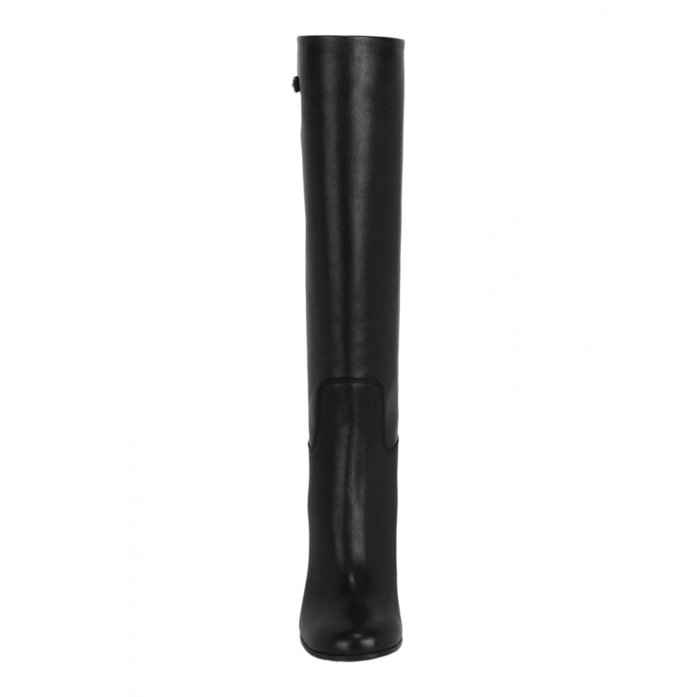 Salvatore Ferragamo Ovidio 85 Knee High Boots Black