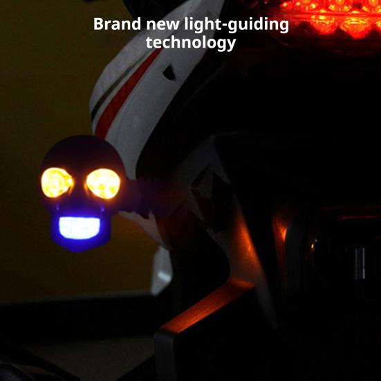 2/4Pcs Clear Turn Signal Light Long-Lasting Performance Easy Installation Universal