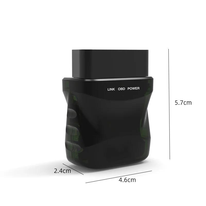 

1 ПК OBD2 Инструмент обнаружения V015 Автомобильный диагностический инструмент неисправностей Считывающая карта Bluetooth Тестер двигателя Elm327 чёрный