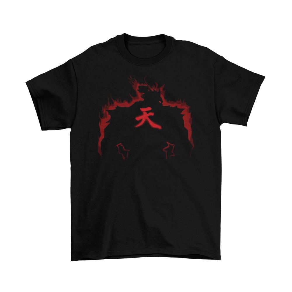 

Street Fighter Akuma T-Shirt Unisex Cotton Funny Adult Fighting Ryu Ken Jump New XL