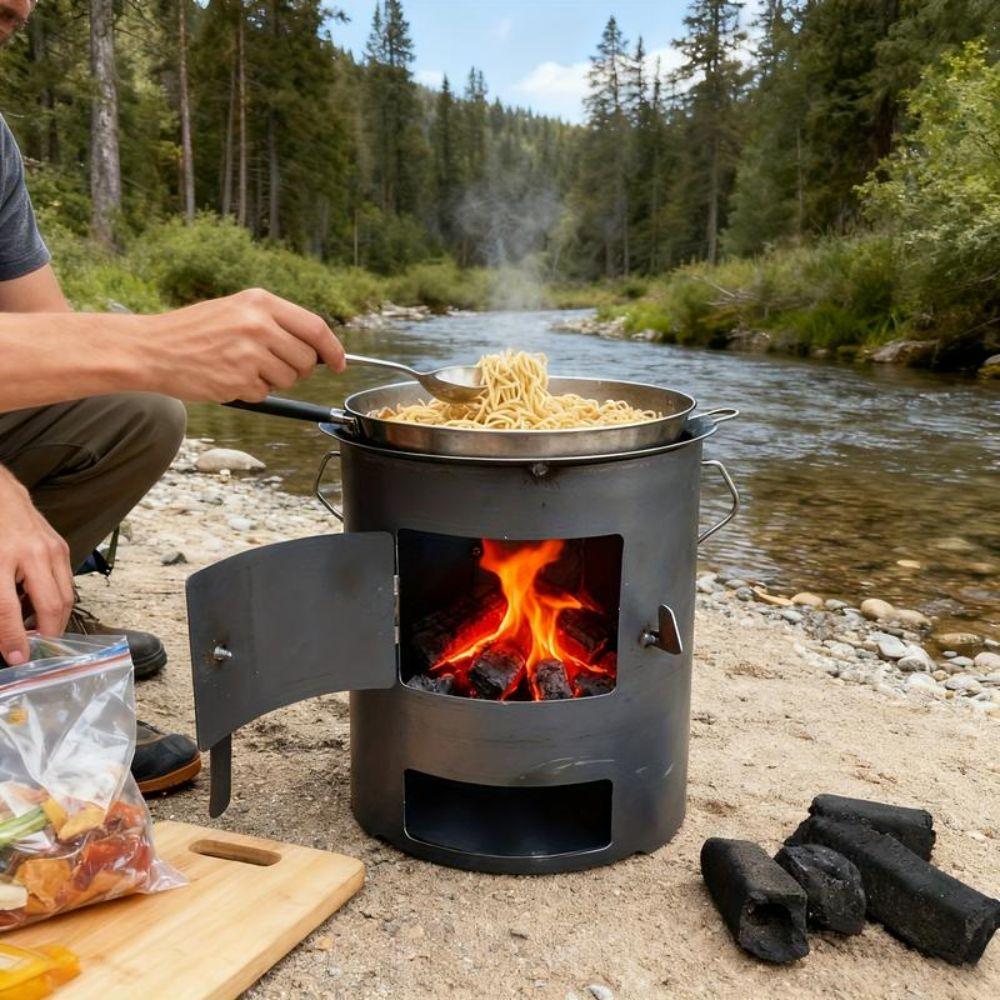 Thickened Charcoal Stove Camping Stove for Tea Making Heating Cooking Outdoor BBQ Home Use