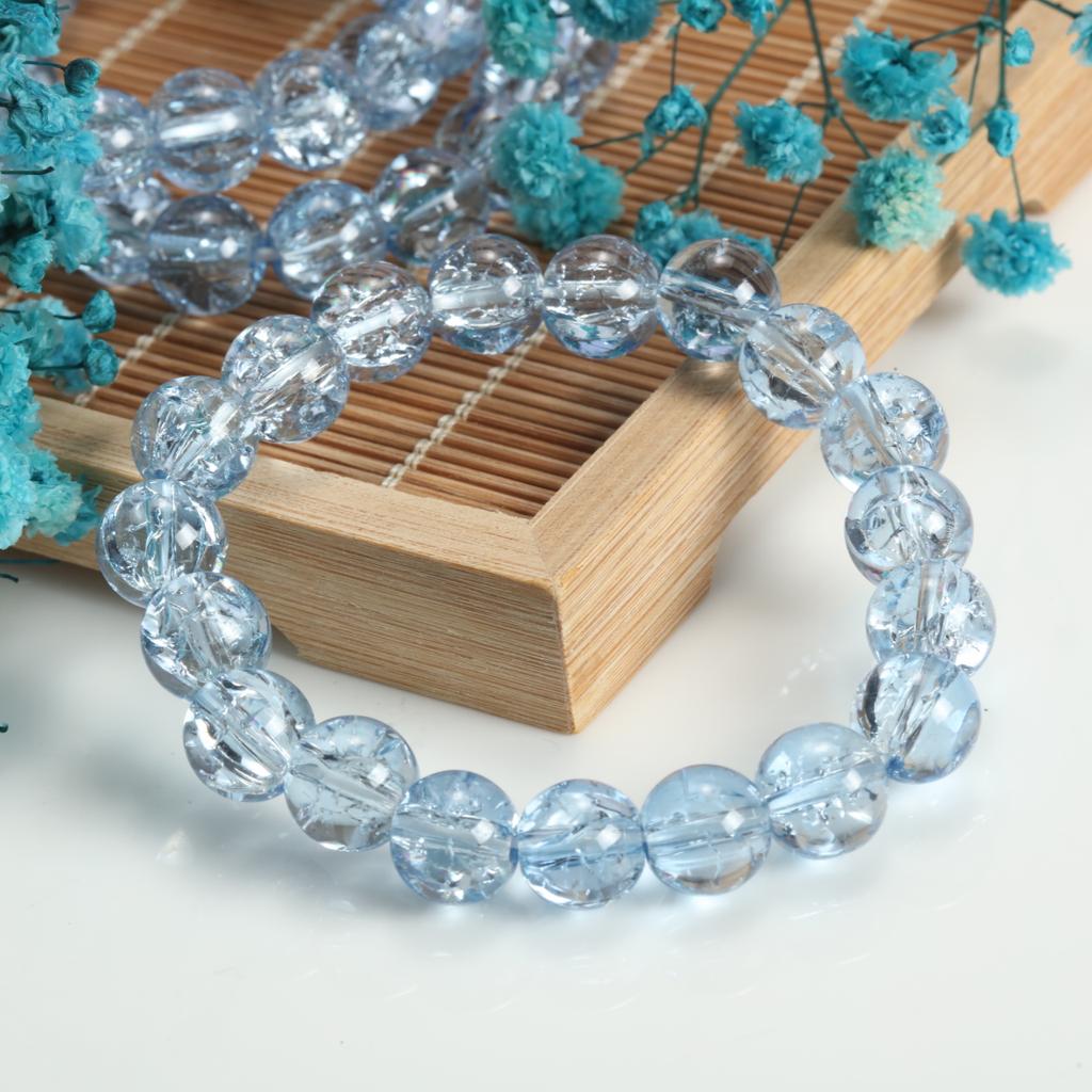 10mm Round Glass Beads Finished Bracelet Creative Design Bead Handmade Modern Mixed Style Trend Hand Jewelry for Women