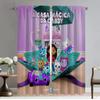 Gabbys Dollhouse Anti-mosquito Curtains for Living Room Curtain Halloween Decoration Home Interior Curtains 2 Pieces Partition