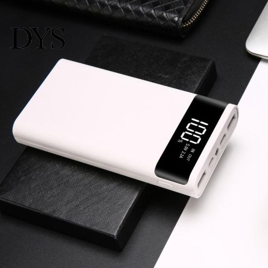 Power Bank Box Shell with Digital Display Plug Play Large Capacity Dual USB Battery Phone Output LED Lamp 6x18650 Charger Case Supply