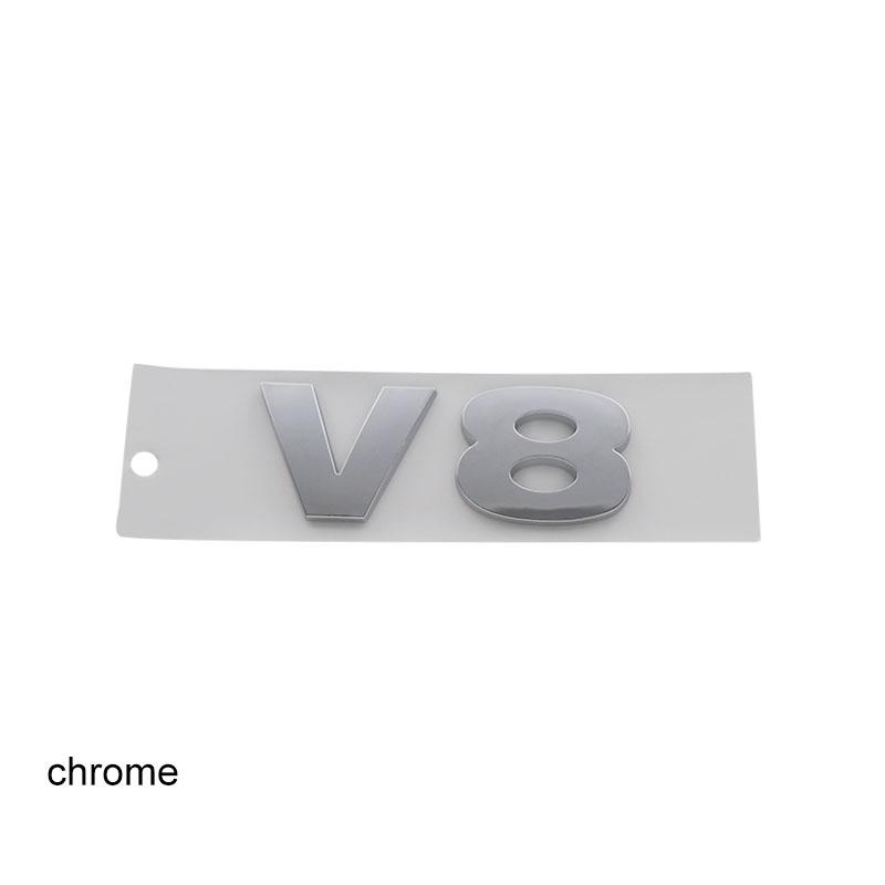 

3D Премиум V8 V 8 Буквы для Discovery Evoque Vogue автомобиль Капот двигателя Крыло багажник Хвост Задняя наклейка Эмблема Значок Наклейка hu-chrome