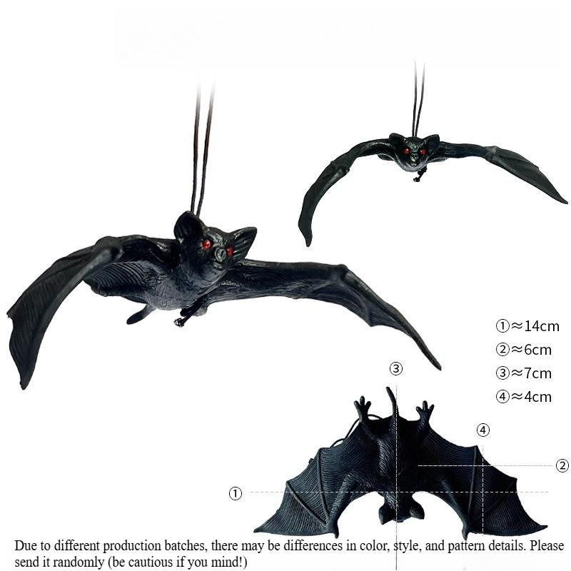 Halloween Hanging Bat Ornaments Realistic Simulation Holiday Party Decor Halloween, Day of the Dead Decorations Hangable Design