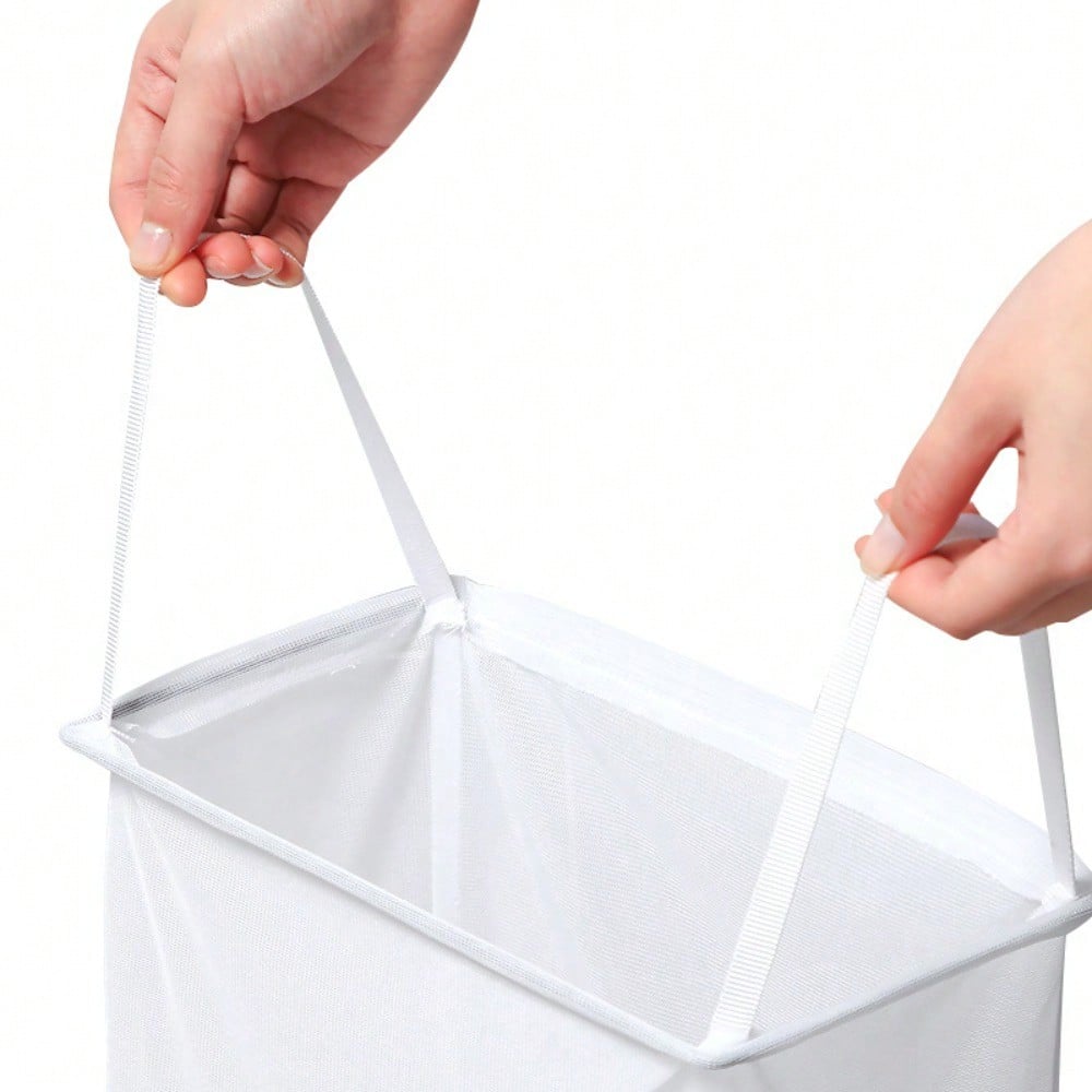 Wall Hanging Dirty Clothes Basket Household Laundry Basket No Punching Toilet Paste Storage Basket Bathroom Storage Basket Dirty Clothes Basket