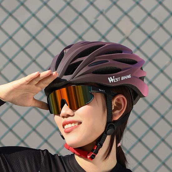 Professional Outdoor Bicycle Helmet Impact-Resistant Shockproof Breathable Ultralight Adjustable Riding Helmet