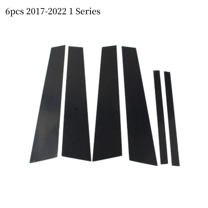 

For BMW 1 Series E81 F20 F40 2004-2023 Full Set Pillar Post Trim Covers, Car Side Door Window Frame Decorative Molding Strips чёрный