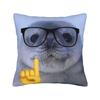 Seal Sea Cute White Pillowcase Polyester Cushion Cover Decoration  Pillow Case Cover Home Zippered 40X40cm