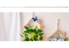 Wall Hanging Artificial Flower Pot for Living Room TV Background with Greenery Planter.