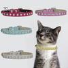 Cat Collar Pet Adjustable Reflective Dog Rhinestones Training Neck Strap Leash Supplies
