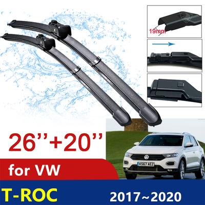 For Volkswagen VW T-Roc 2017~ 2018  TROC T ROC Car Wiper Blade Front Windscreen Windshield Wipers Car