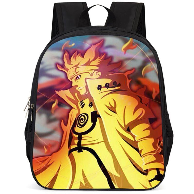 Naruto 15-inch Large Capacity Backpack Lightweight Oxford Cloth School Bag For Kids