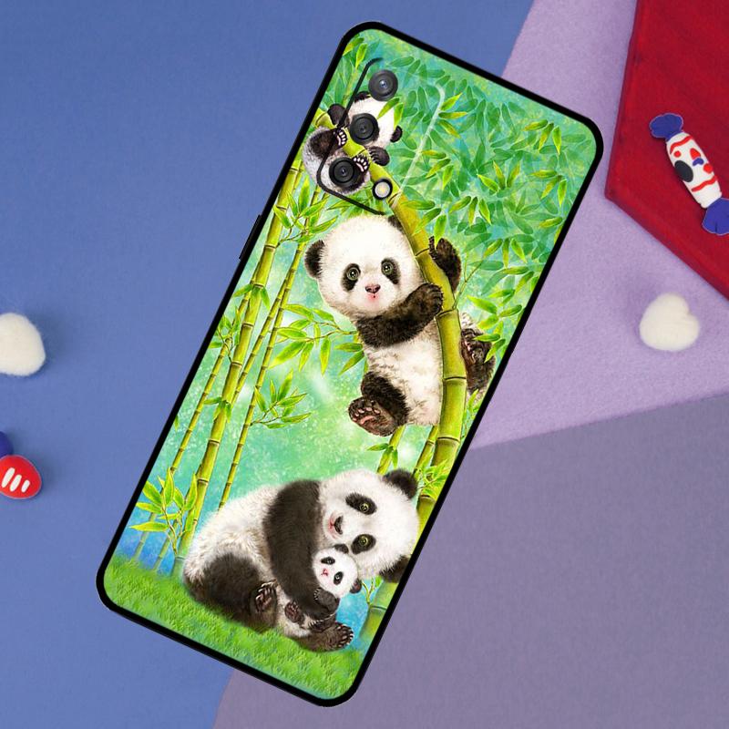 Panda Animal Cute Bear Case For Oppo A5 Pro A6 A57 A17 A78 A54 A74 A94 A76 A16 A96 A18 A40 A60 A80 A38 A58 A98 A15