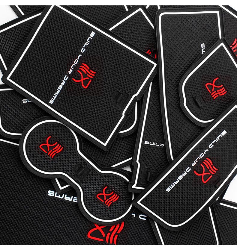 BYD Han Door Slot and Storage Mat - Anti-Slip Cup Holder, DM/EV Car Modification Accessory