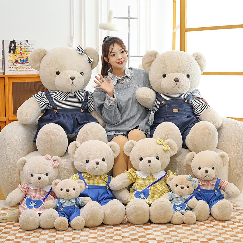 Cute Dressed Couple Teddy Bear Doll Princess Bear Plush Toy Big Bear Doll Doll Birthday Gift