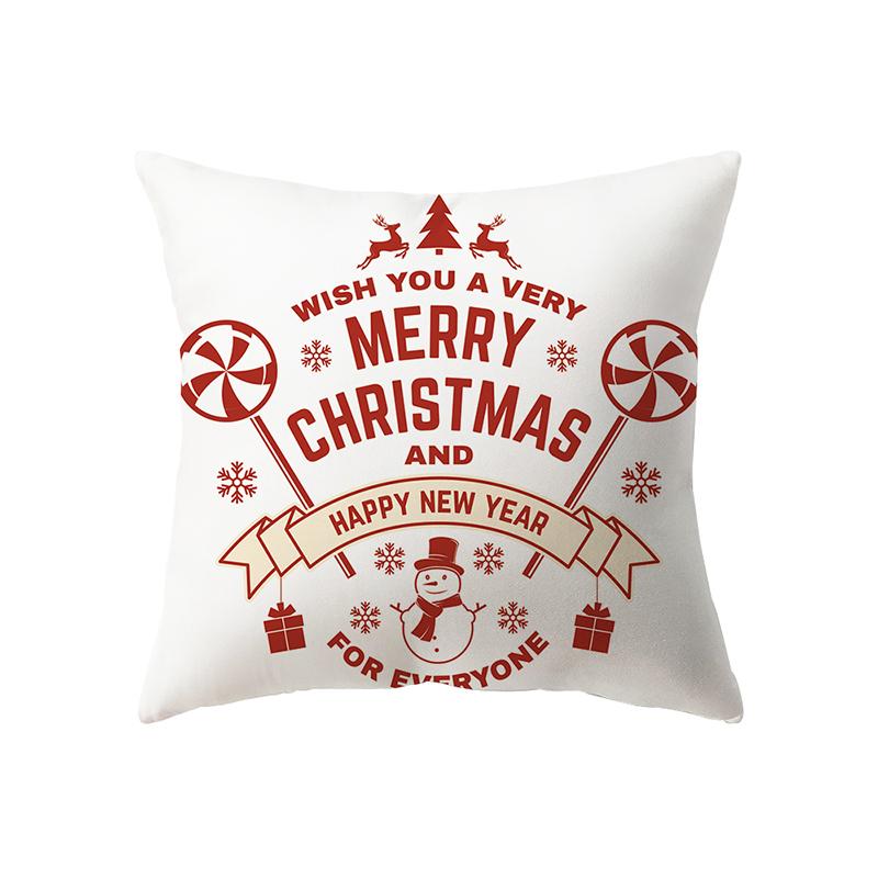 Χριστουγεννιάτικη Διακόσμηση Χριστουγεννιάτικο Θέμα Εκτύπωση Σχέδιο Κάλυμμα Μαξιλαριού Διακόσμηση Σαλονιού Σπιτιού Κάλυμμα Μαξιλαριού Μαξιλάρι