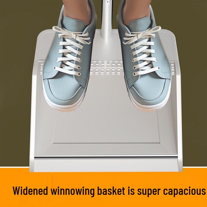 Enhanced Thickened Broom & Dustpan Set: Non-Stick, Hair-Resistant Sweeping Tool with Squeegee