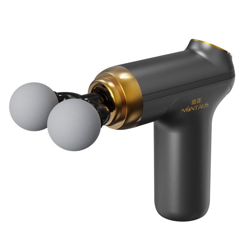 Double Head Fascia Gun USB Charging Massage Gun Fascia Instrument Muscle Relaxation Vibration Fitness Equipment Neck Membrane Gun