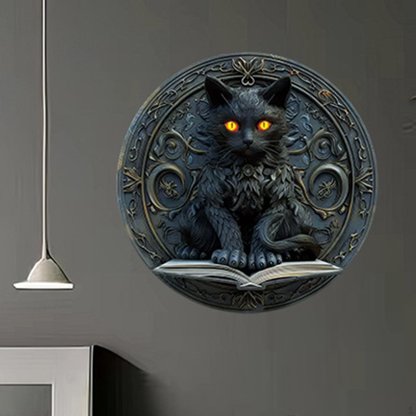

Елегантна підвісна прикраса з двостороннім розписом для домашнього декору Black Cat