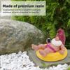 Garten Schwimmender Gartenzwerg Pool Schwimmer Gartenzwerg Statue Harz Poolparty Entspannend Lustig Garten Schwimmende Gartenzwerg Figur für Außendekoration