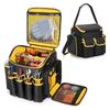 Large Capacity Tool Kit Wear-resistant Tool Tote Bag Removable Baffle Tool Organizer  Workshop