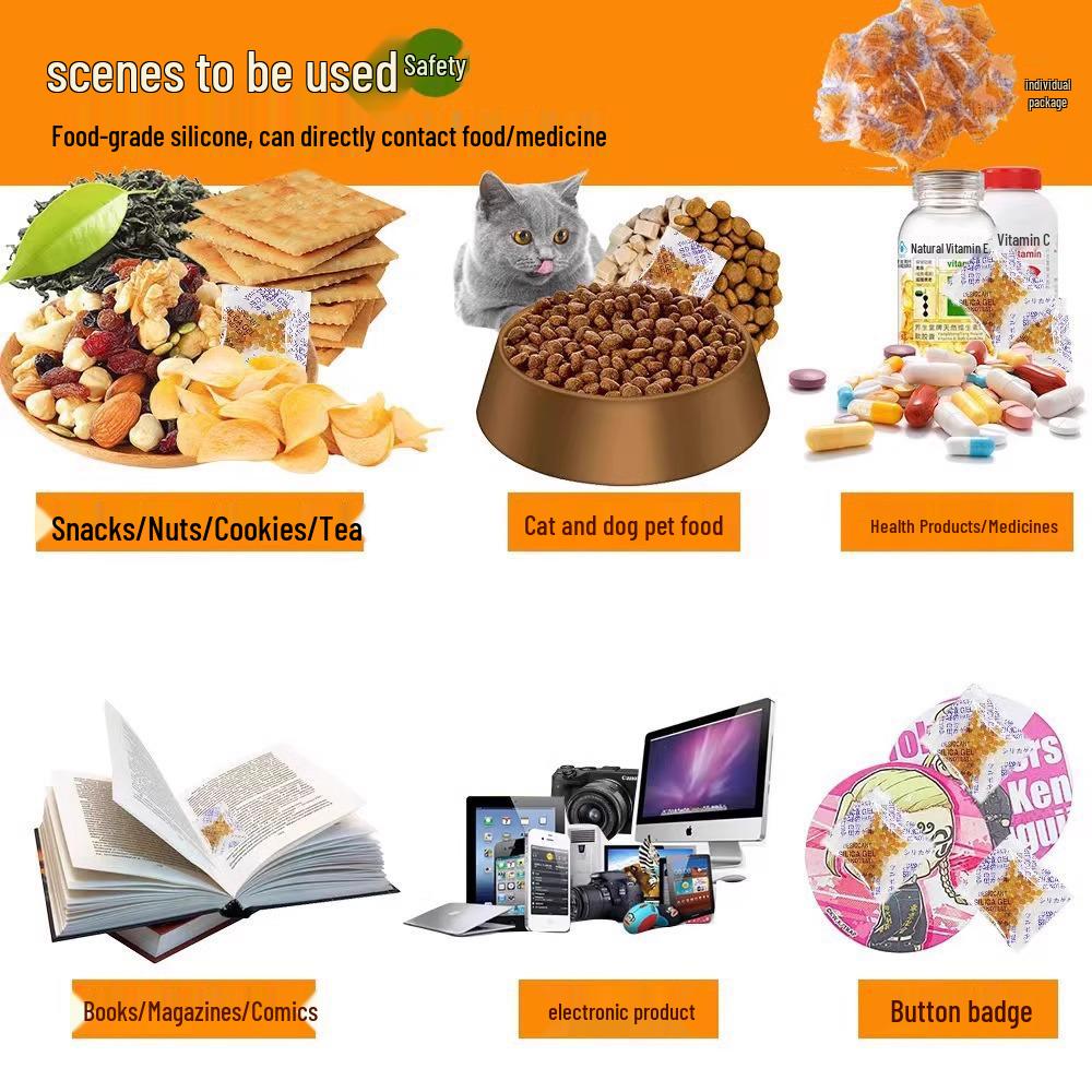 Fresh Flower Preservation Desiccant - Orange Discoloration Reusable Moisture-Proof Agent