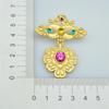 Fashion Court Vintage Antique Baroque Badge Brooch Suit Cardigan Accessories Corsage