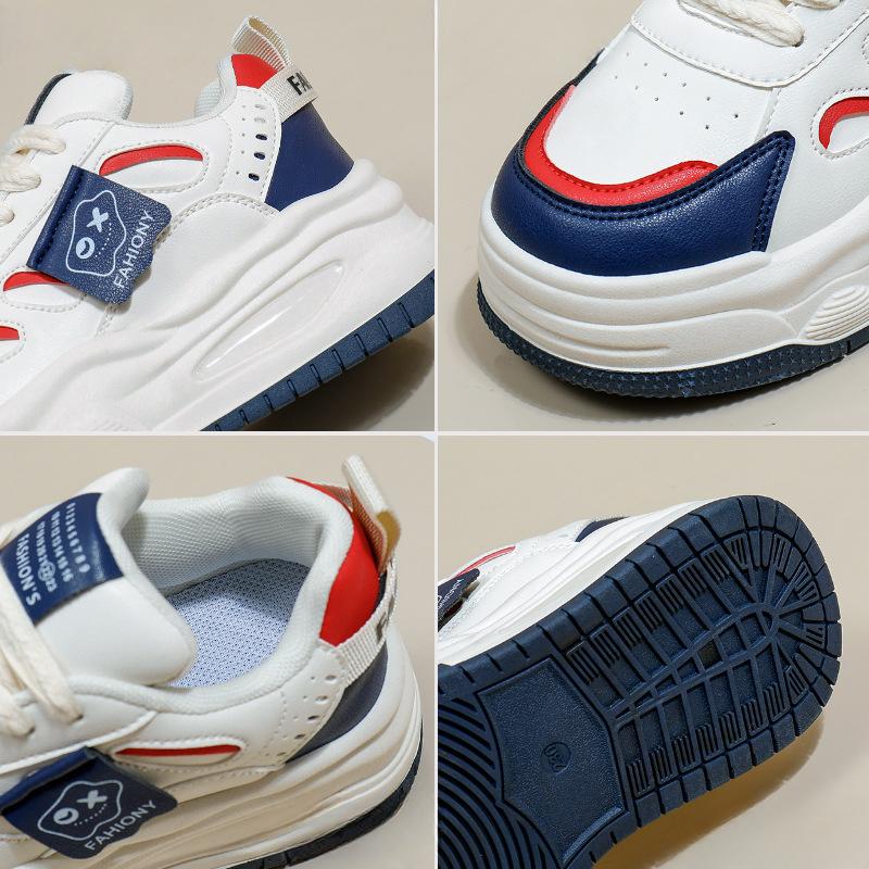 Weiße Schuhe für Frauen Neue Herbststudenten All-Match Casual Ins Fashion Schuhe Dicke Unterseite Fashion Sneakers