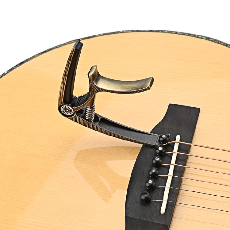 Gitarrstämningstonklämma för 6-strängad Ukulele Banjo Mandolin Basinstrument